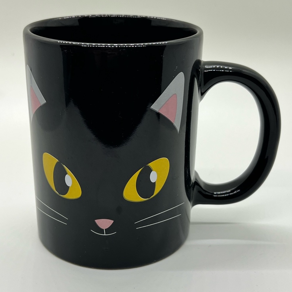 Black Cat Face Mug